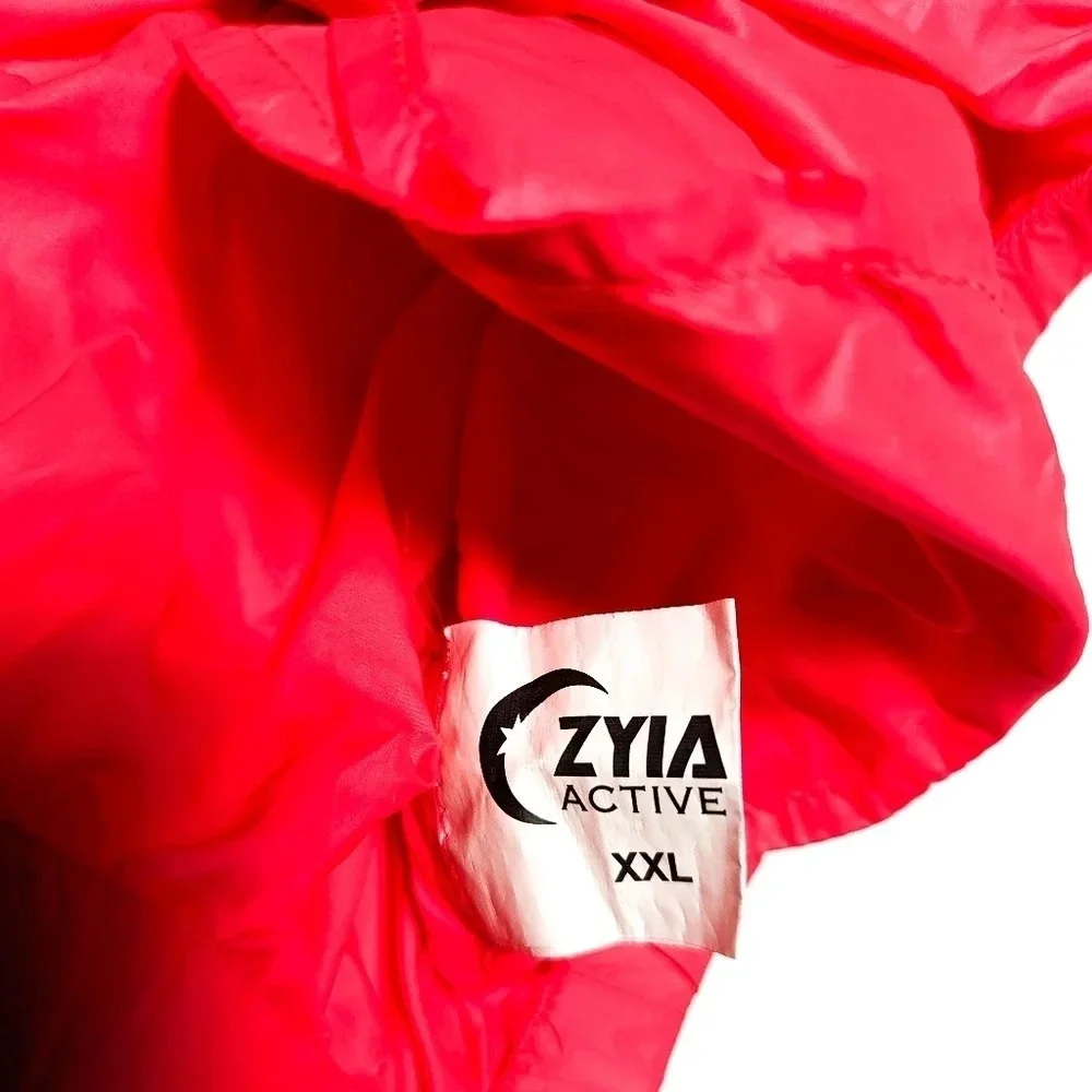 Zyia Hot Pink Hoodie Light Windbreaker Size XXL